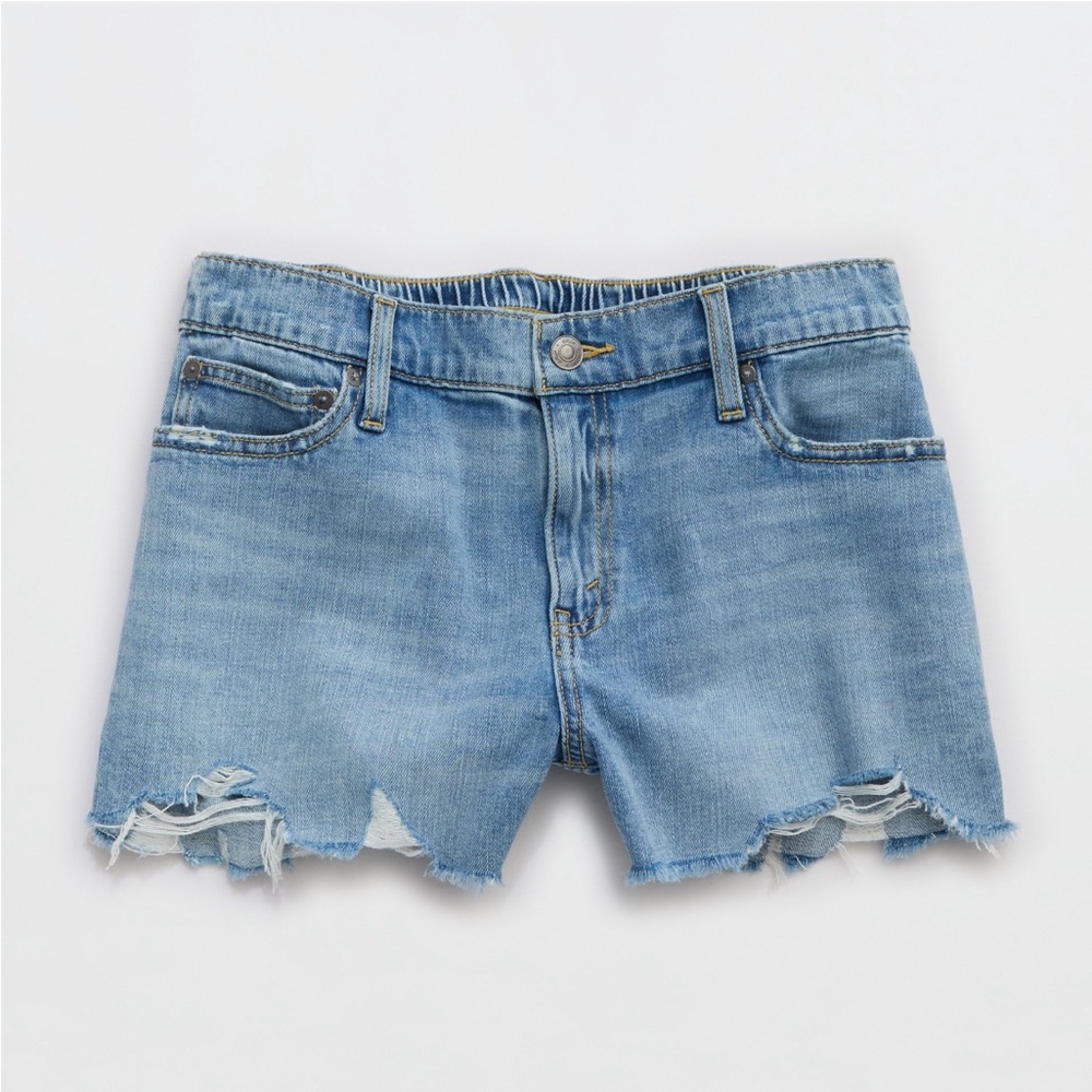 Aerie Daydream Stretchy Distressed Denim Women Shorts